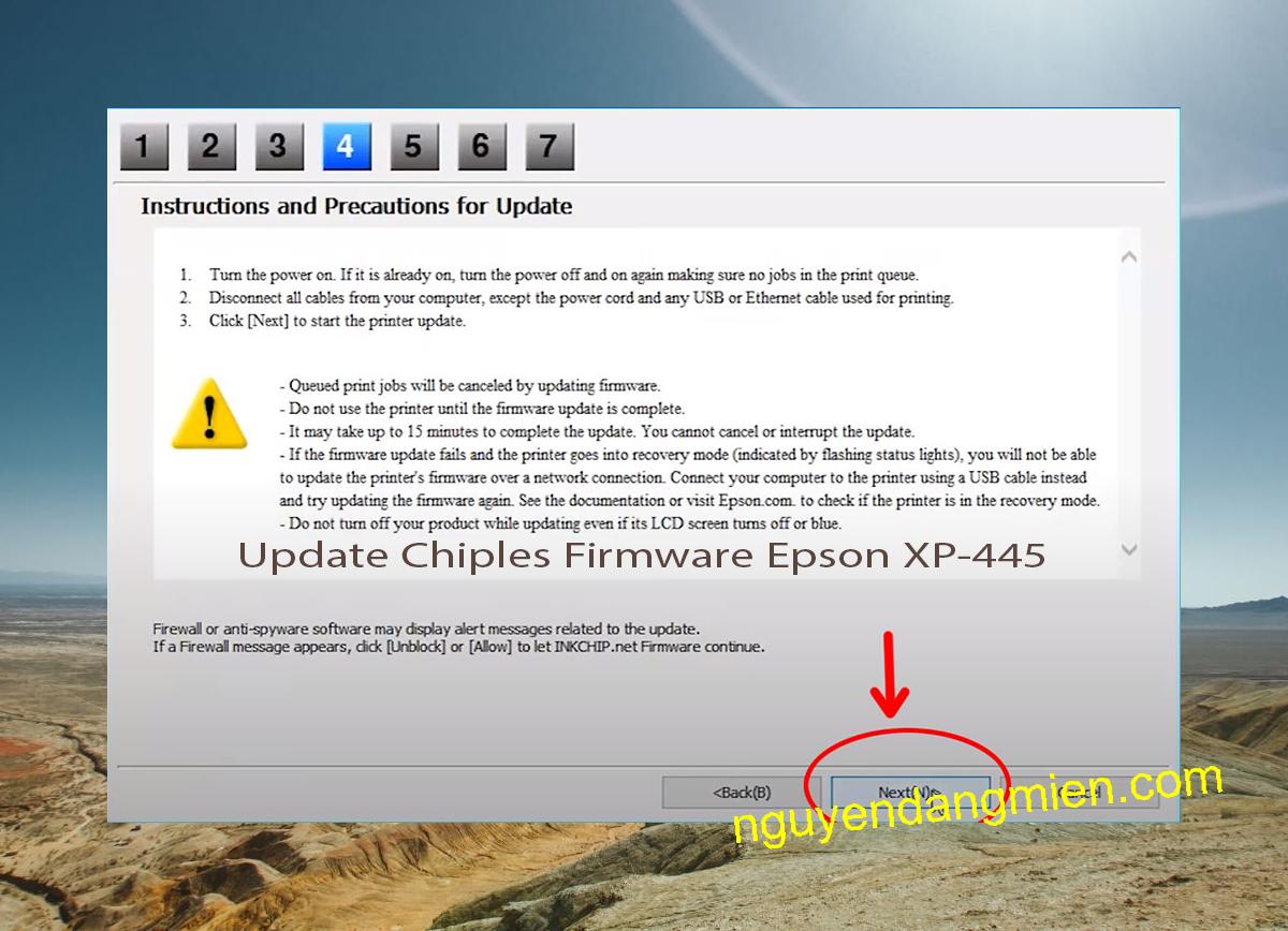 Update Chipless Firmware Epson XP-445 6