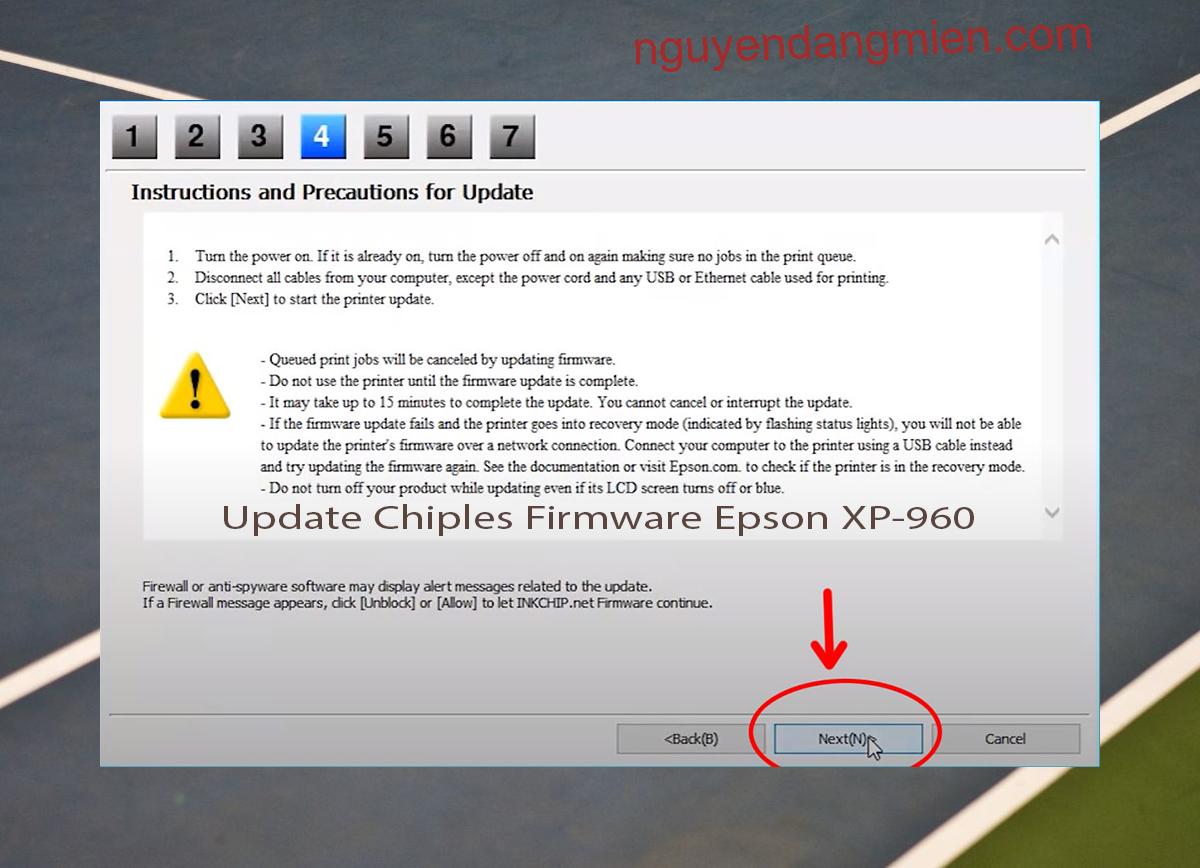 Update Chipless Firmware Epson XP-960 6