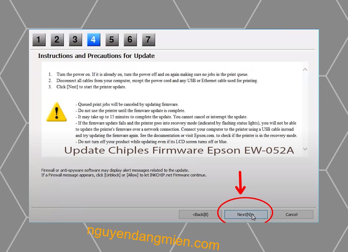 Update Chipless Firmware Epson EW-052A 6