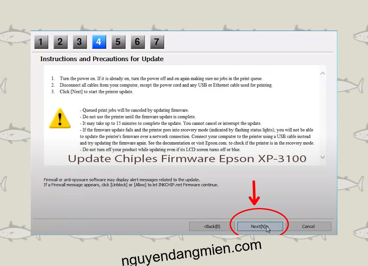 Update Chipless Firmware Epson XP-3100 6