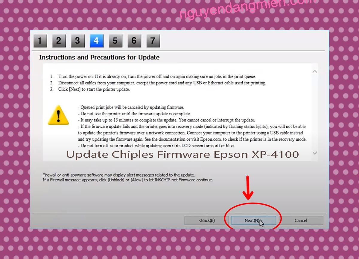 Update Chipless Firmware Epson XP-4100 6