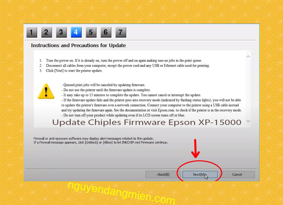 Update Chipless Firmware Epson XP-15000 6