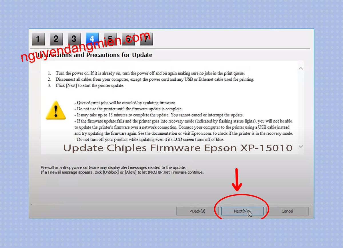 Update Chipless Firmware Epson XP-15010 6