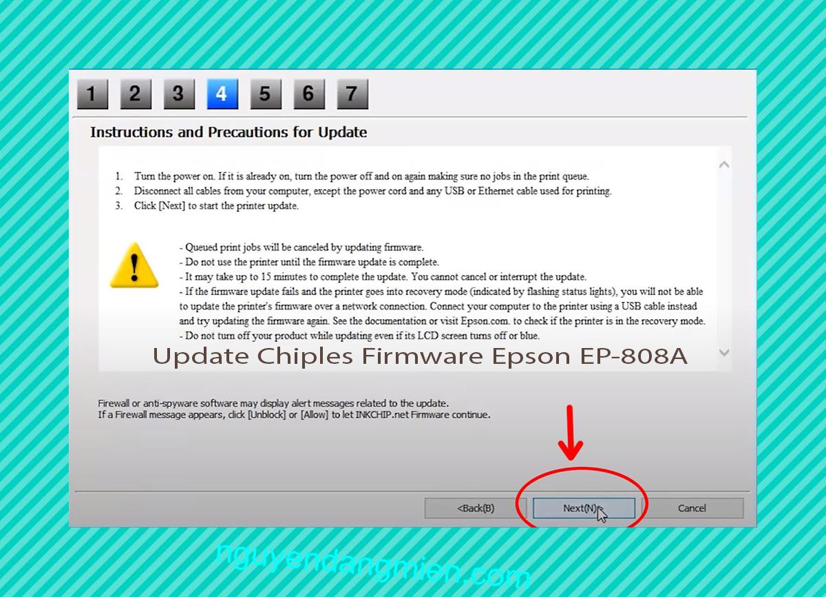 Update Chipless Firmware Epson EP-808A 6