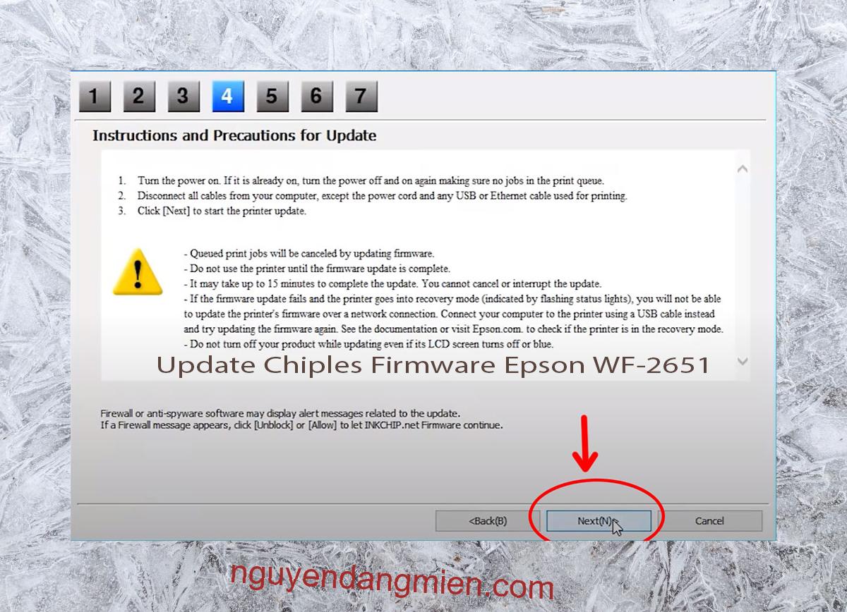 Update Chipless Firmware Epson WF-2651 6