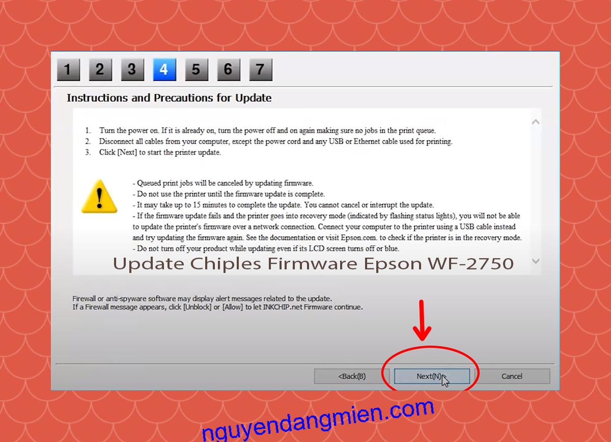 Update Chipless Firmware Epson WF-2750 6