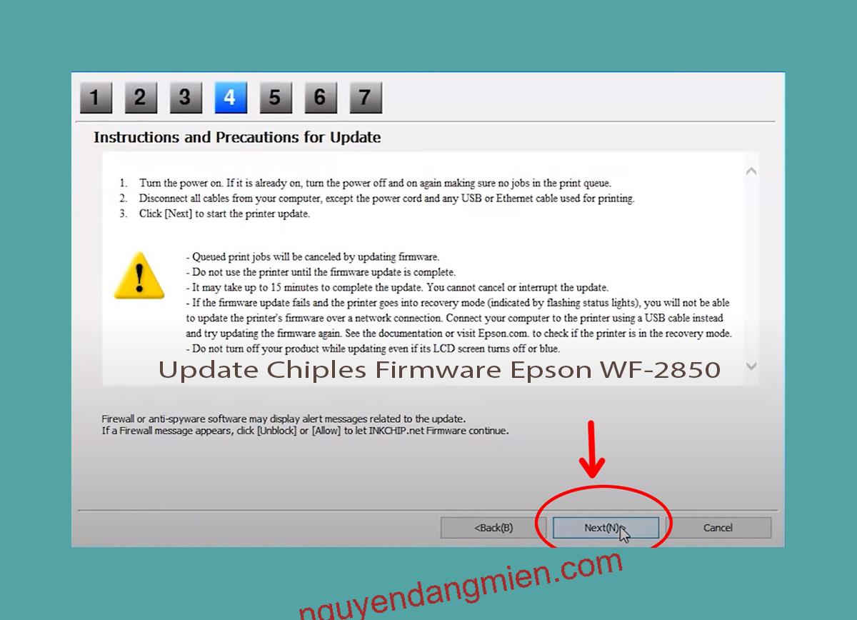 Update Chipless Firmware Epson WF-2850 6