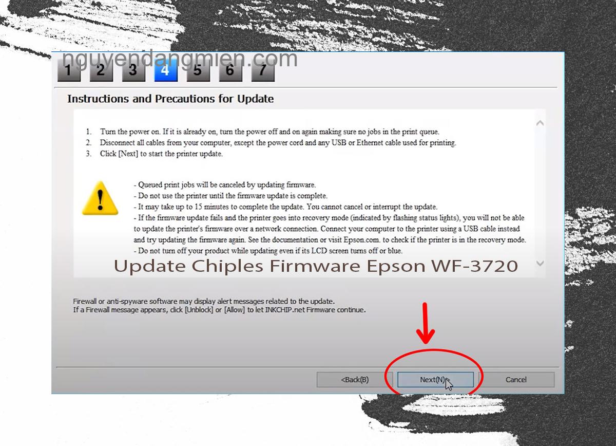Update Chipless Firmware Epson WF-3720 6