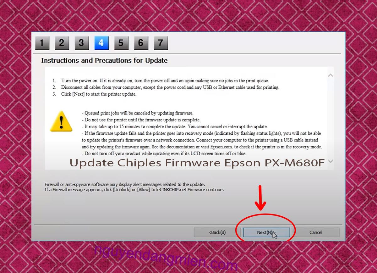Update Chipless Firmware Epson PX-M680F 6