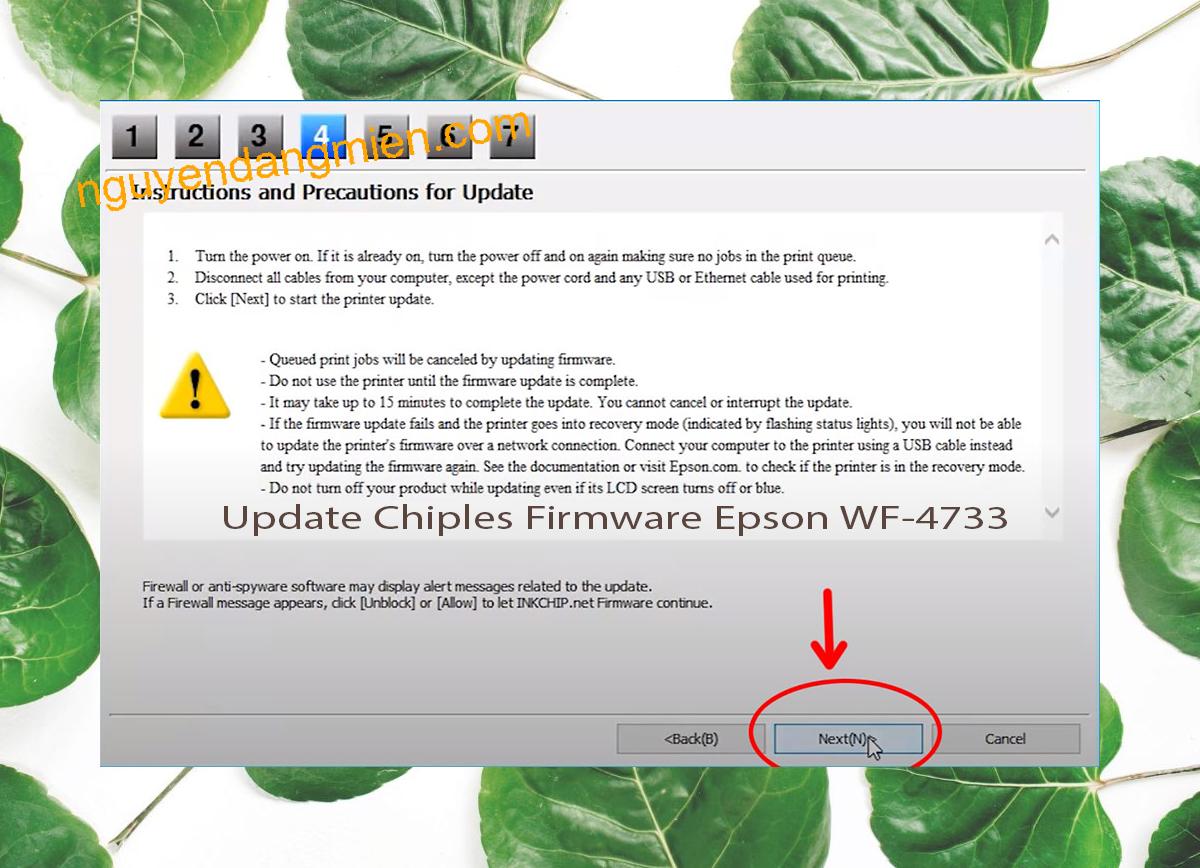 Update Chipless Firmware Epson WF-4733 6