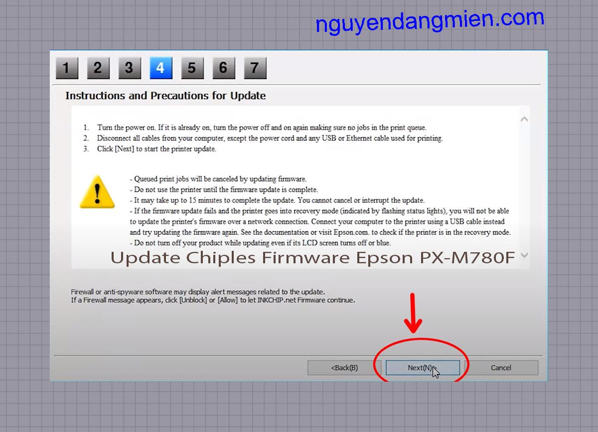 Update Chipless Firmware Epson PX-M780F 6