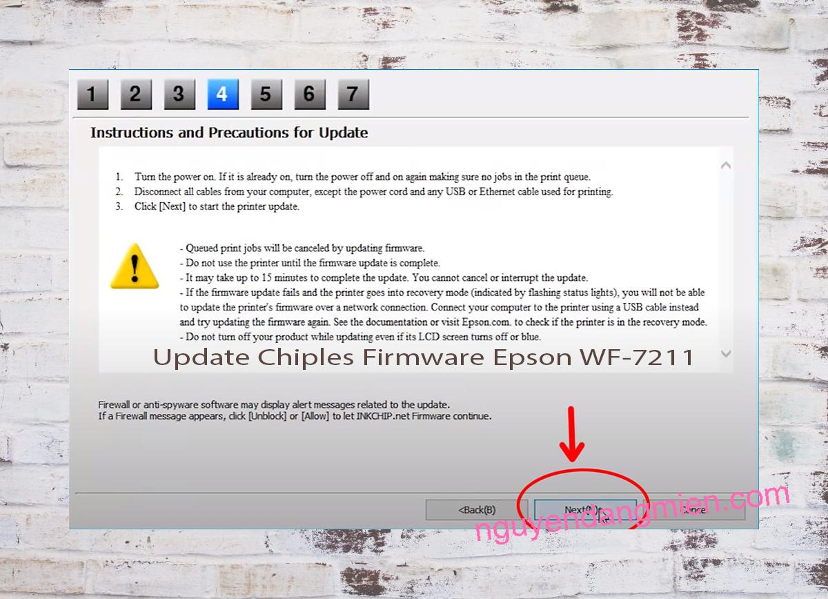 Update Chipless Firmware Epson WF-7211 6