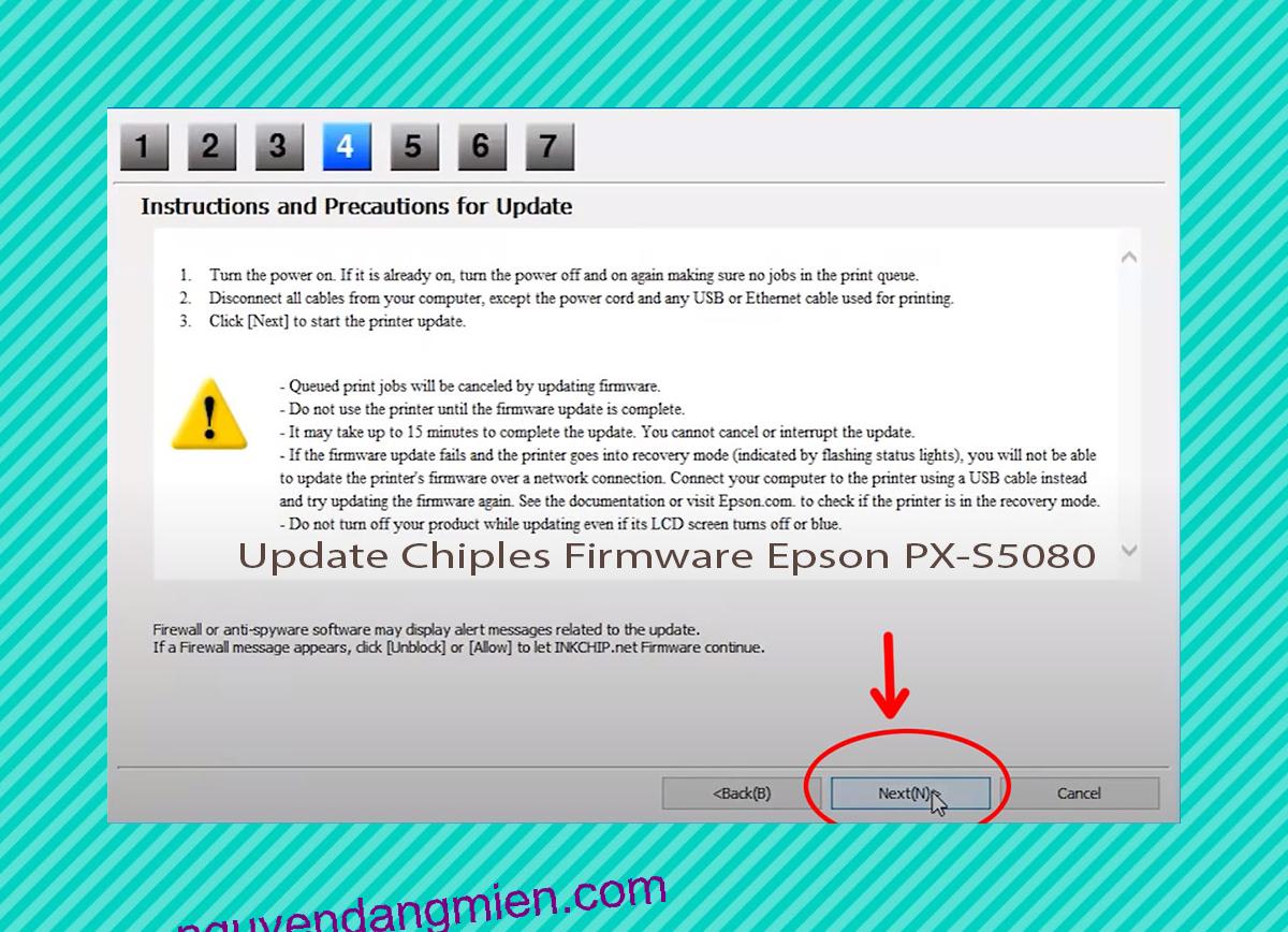 Update Chipless Firmware Epson PX-S5080 6