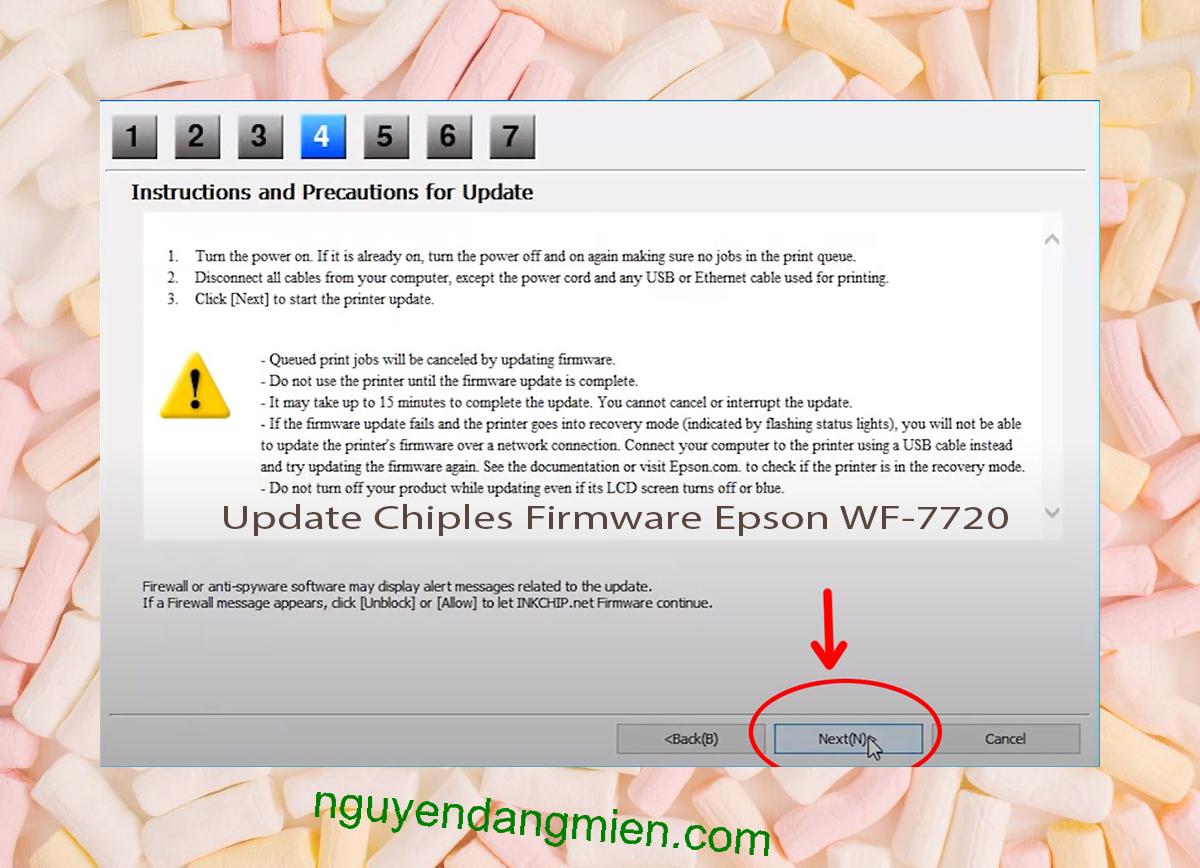 Update Chipless Firmware Epson WF-7720 6