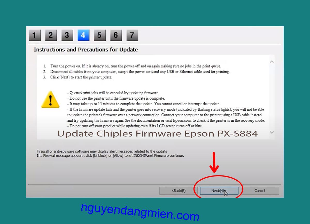 Update Chipless Firmware Epson PX-S884 6