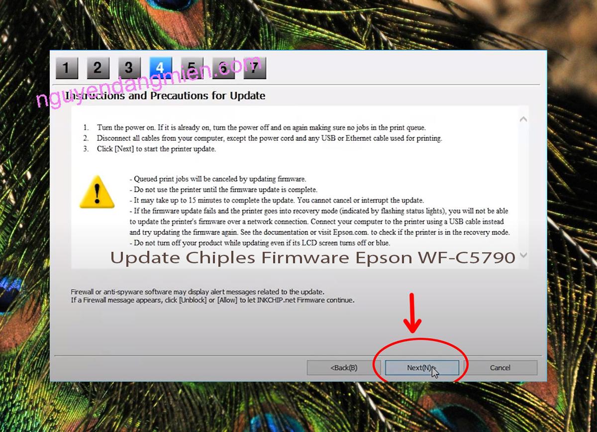 Update Chipless Firmware Epson WF-C5790 6