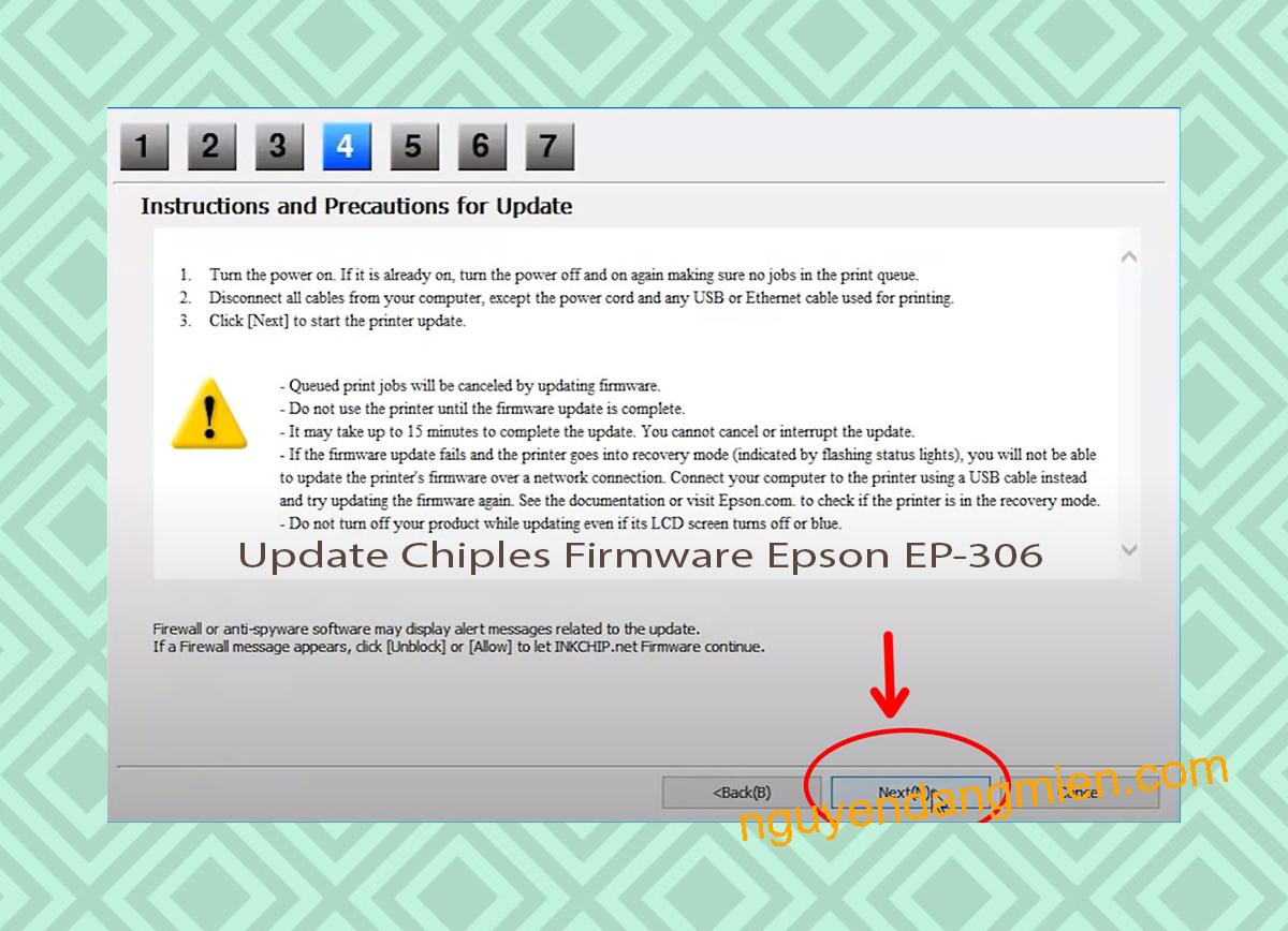 Update Chipless Firmware Epson EP-306 6