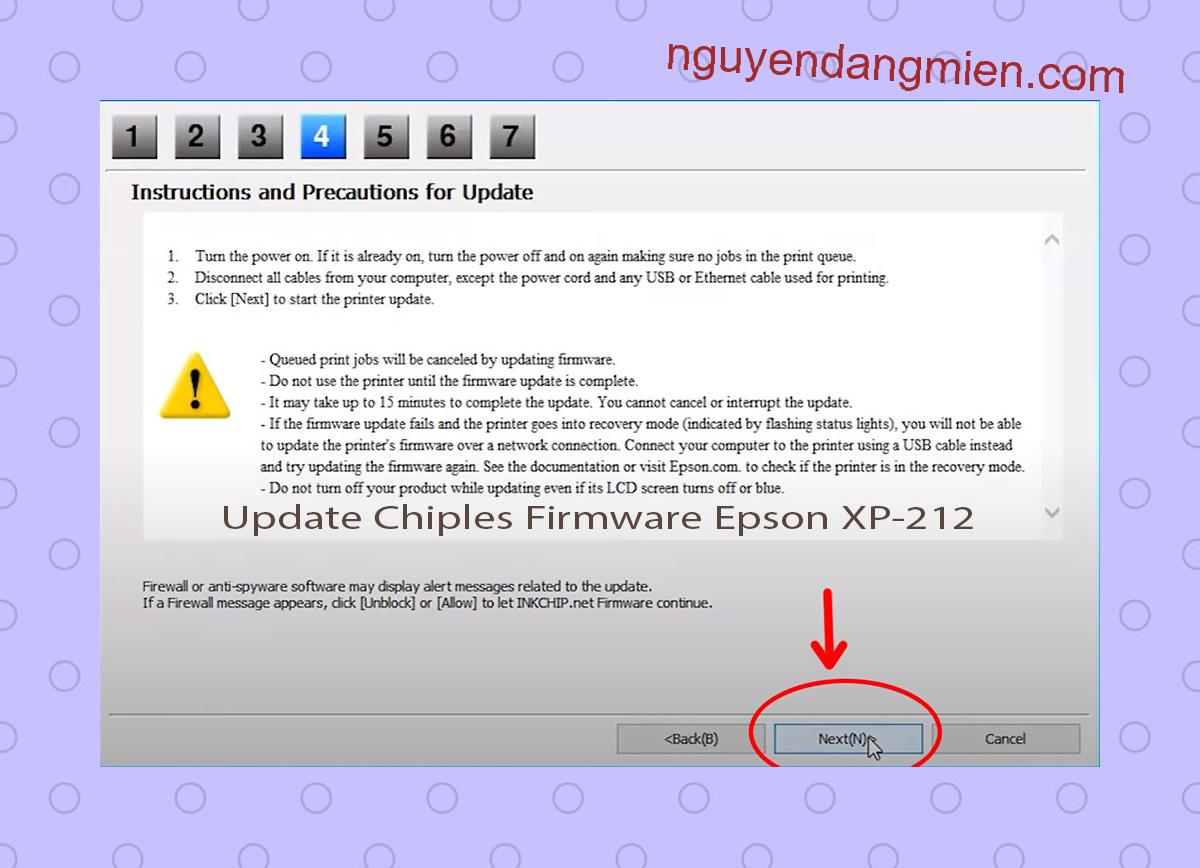 Update Chipless Firmware Epson XP-212 6