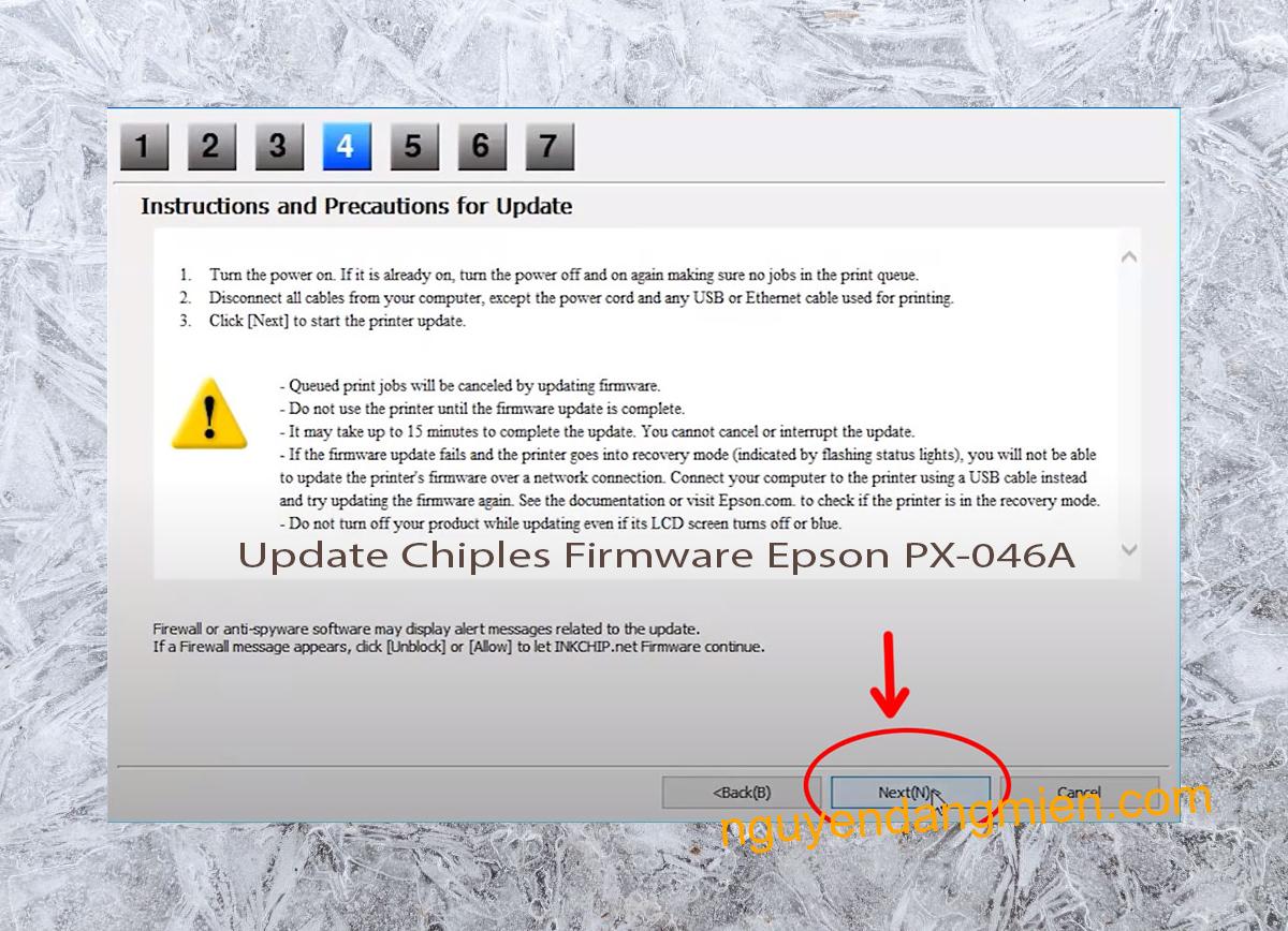 Update Chipless Firmware Epson PX-046A 6