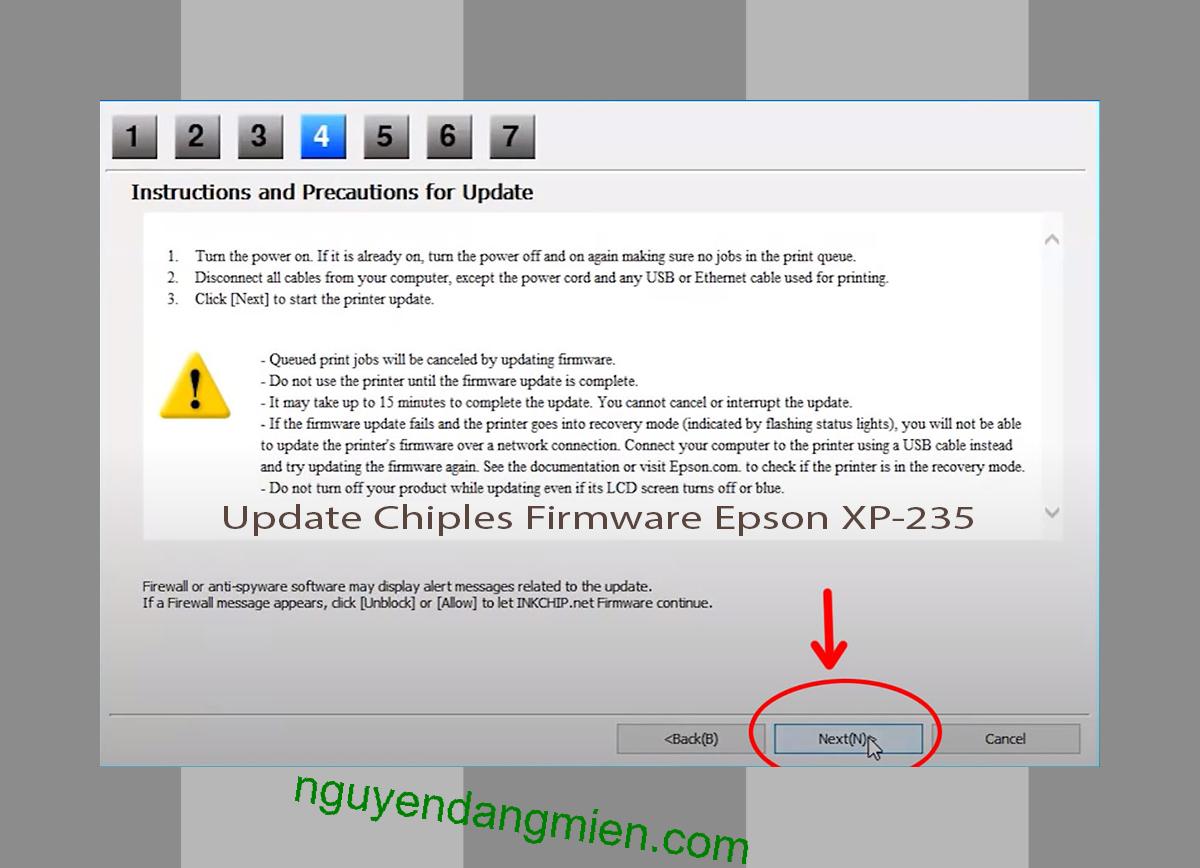 Update Chipless Firmware Epson XP-235 6