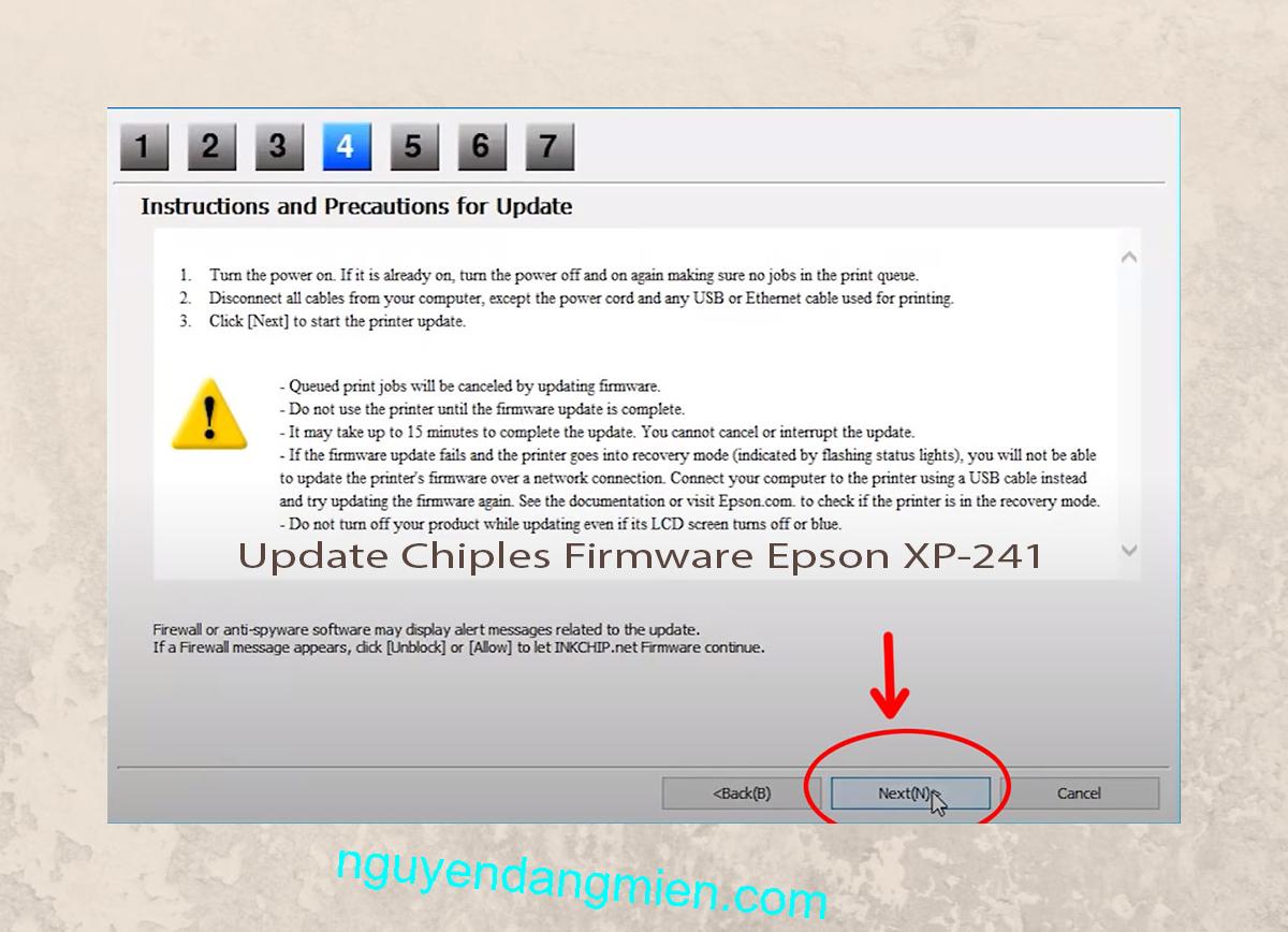 Update Chipless Firmware Epson XP-241 6