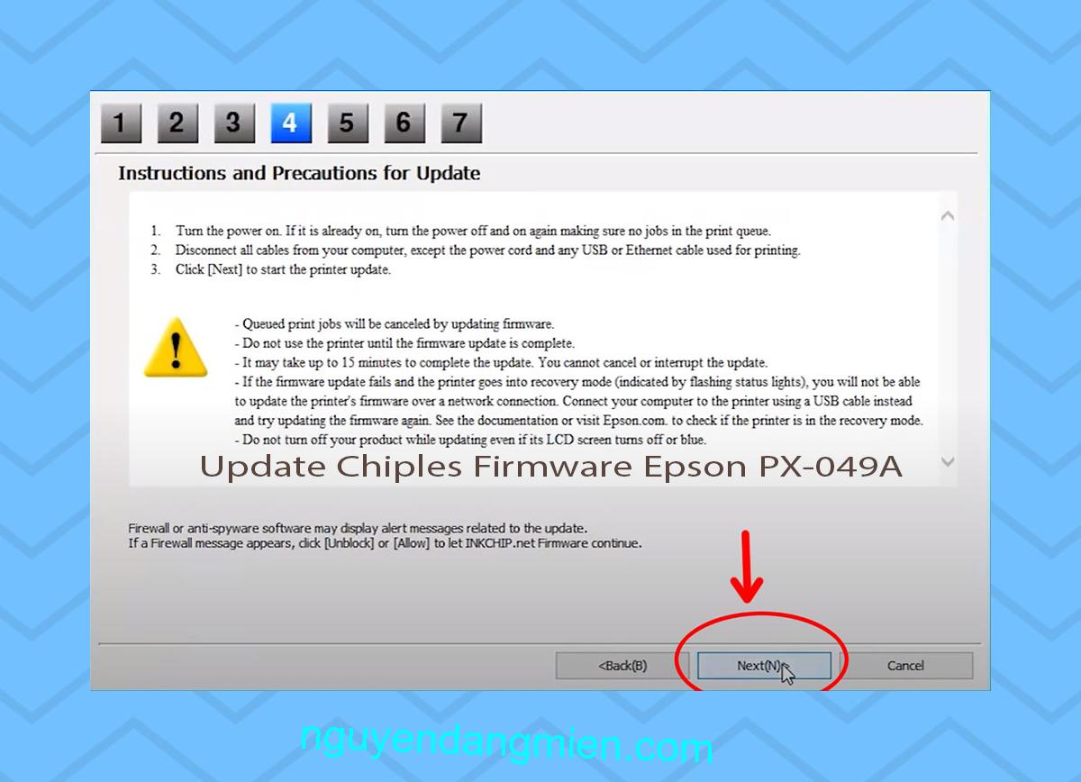Update Chipless Firmware Epson PX-049A 6