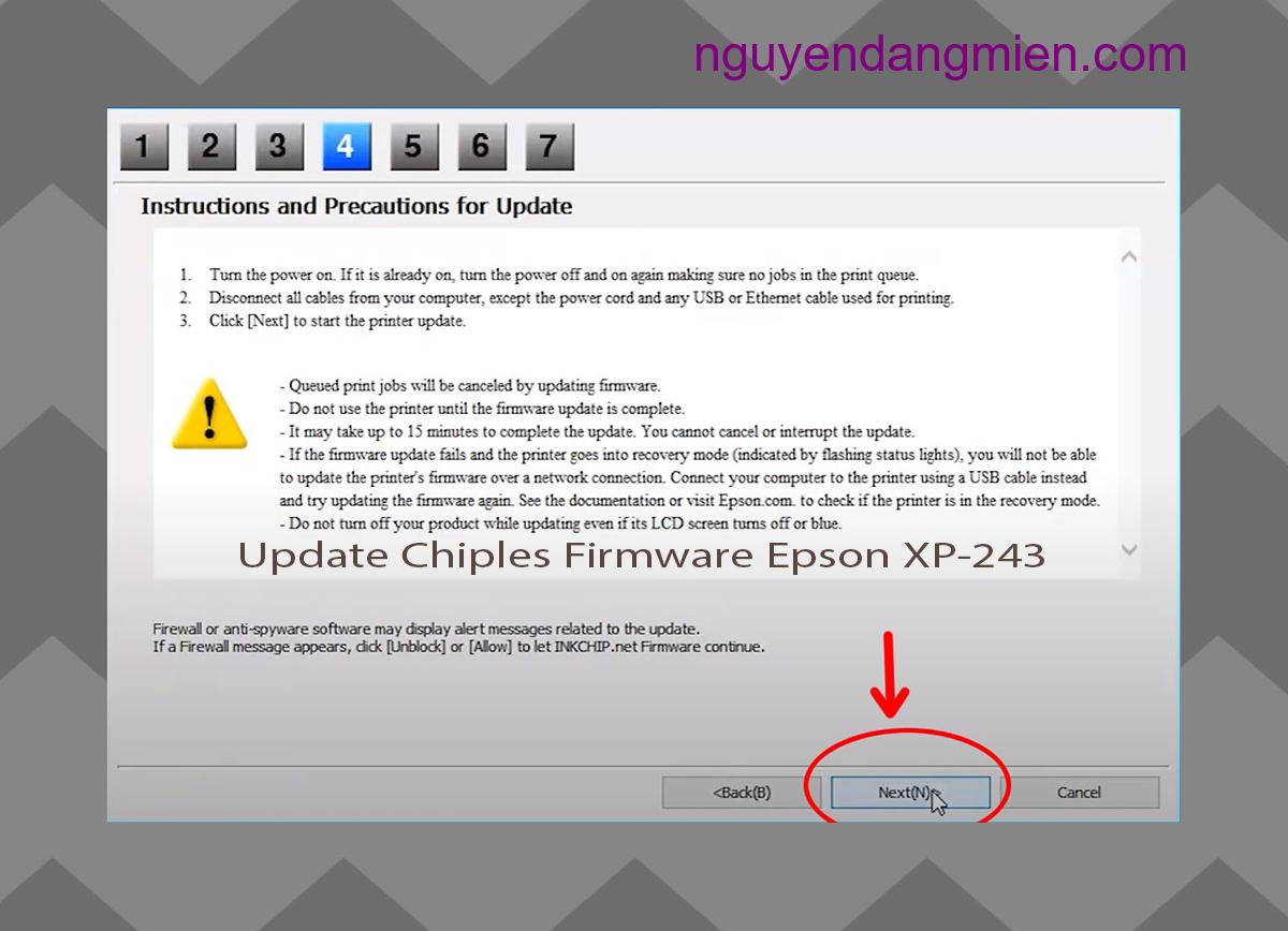 Update Chipless Firmware Epson XP-243 6