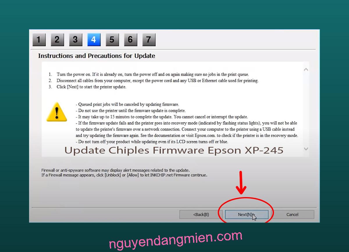 Update Chipless Firmware Epson XP-245 6