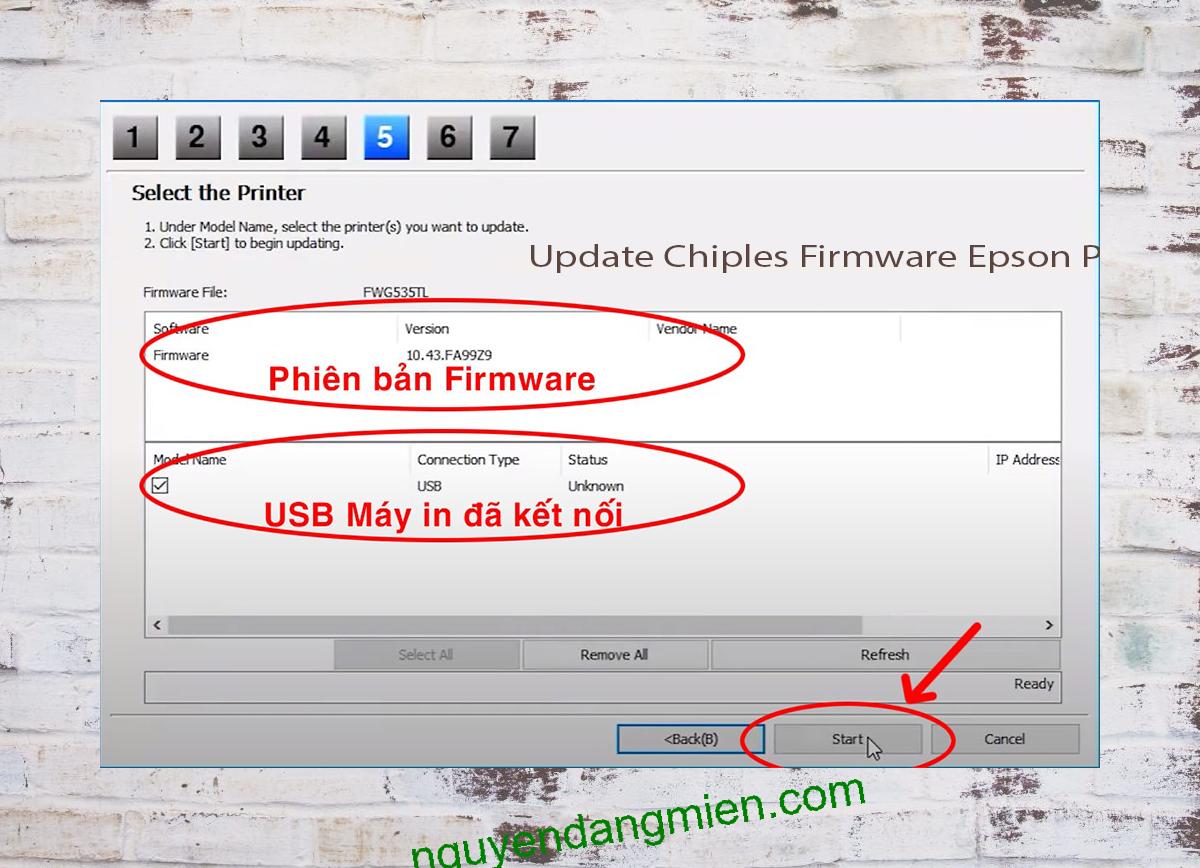 Update Chipless Firmware Epson P607 7