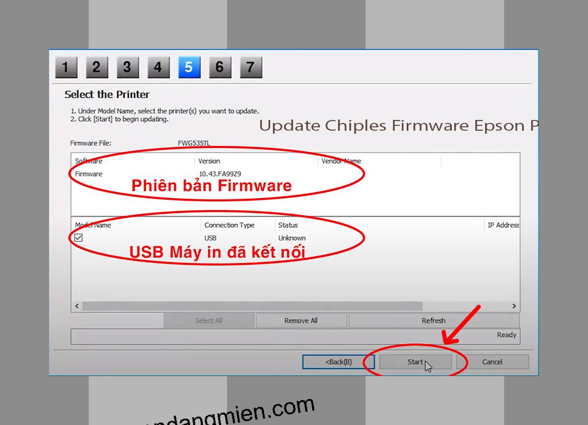 Update Chipless Firmware Epson P807 7