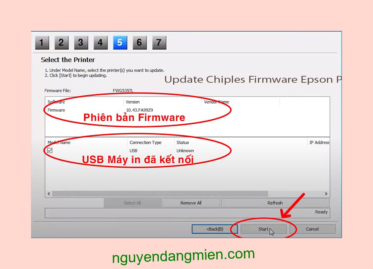 Update Chipless Firmware Epson P400 7