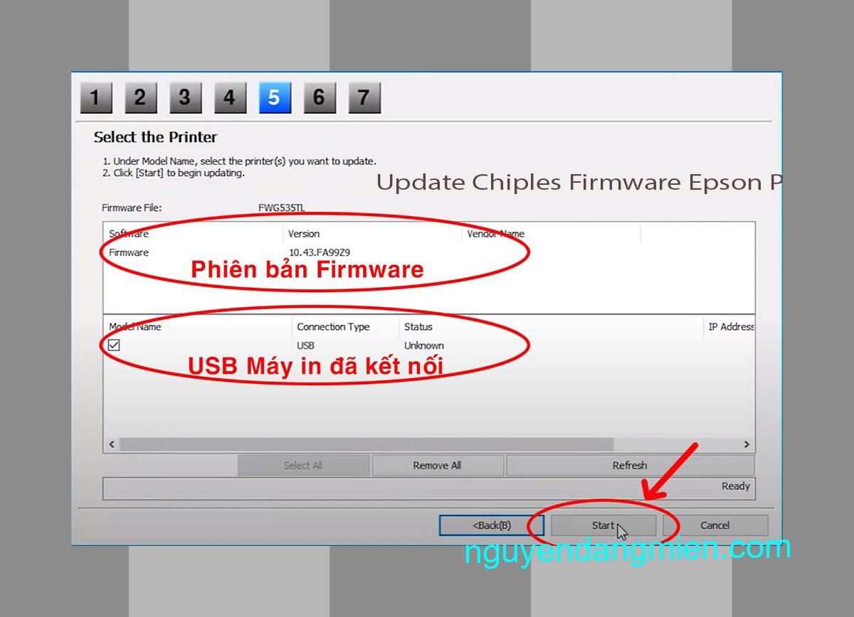 Update Chipless Firmware Epson P405 7