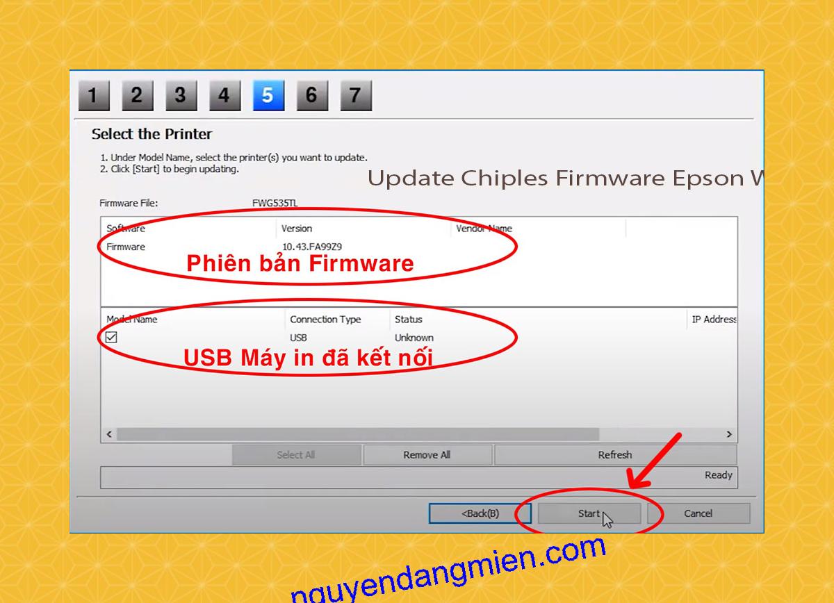 Update Chipless Firmware Epson WF-7715 7