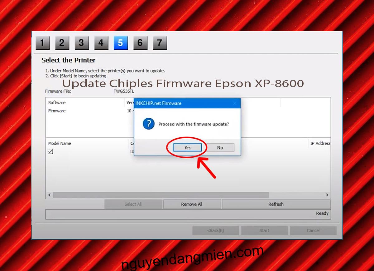 Update Chipless Firmware Epson XP-8600 8