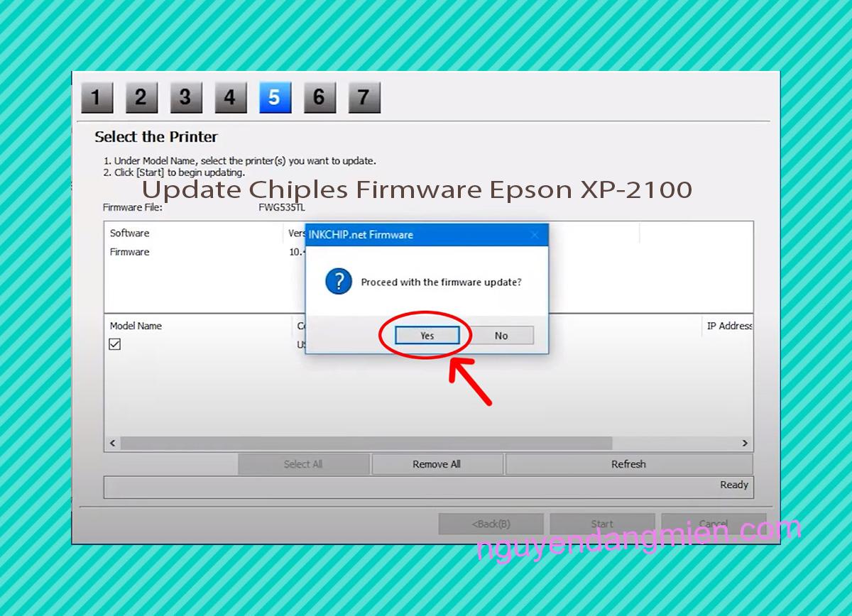 Update Chipless Firmware Epson XP-2100 8