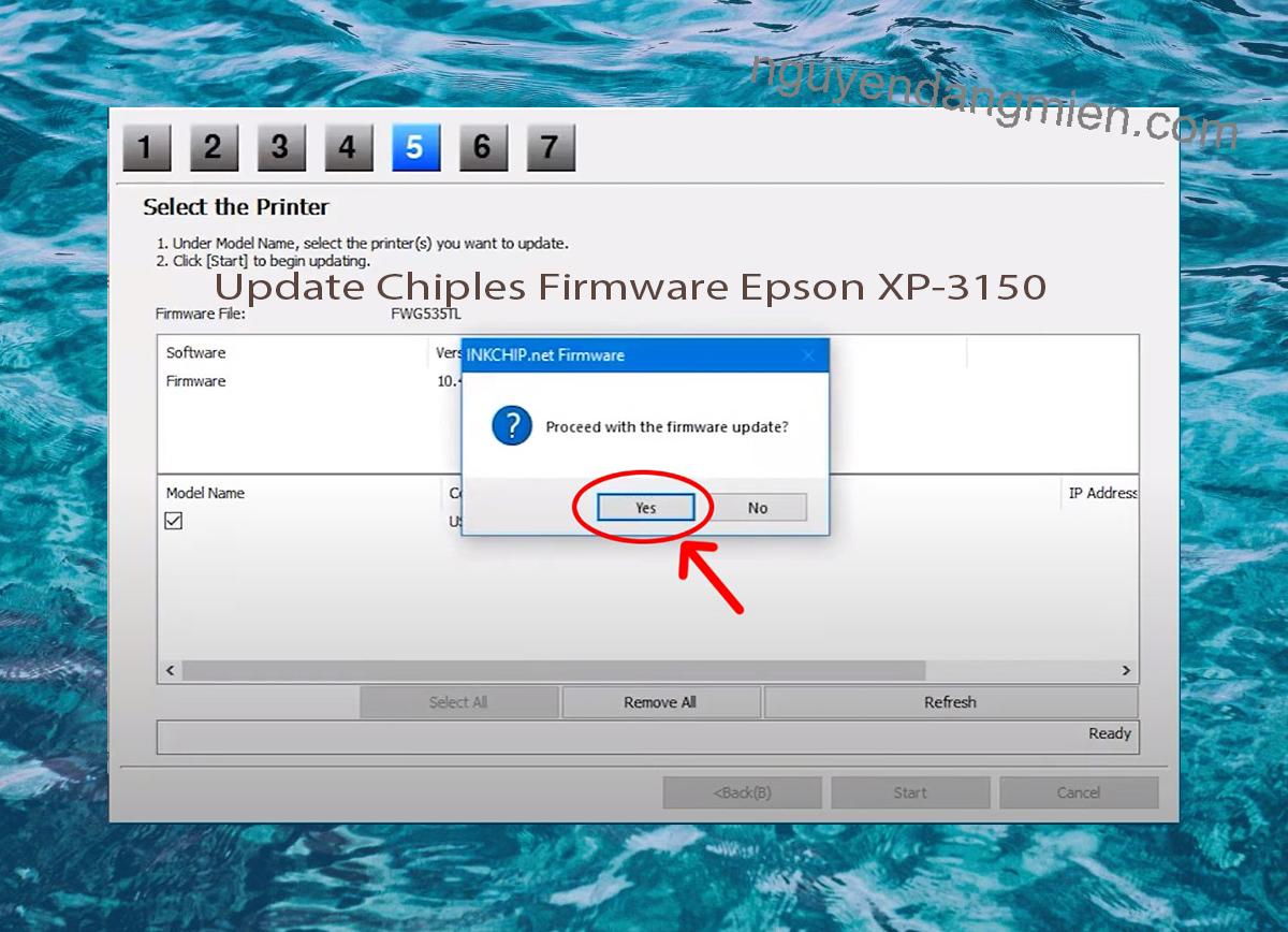 Update Chipless Firmware Epson XP-3150 8