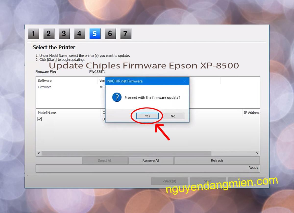 Update Chipless Firmware Epson XP-8500 8