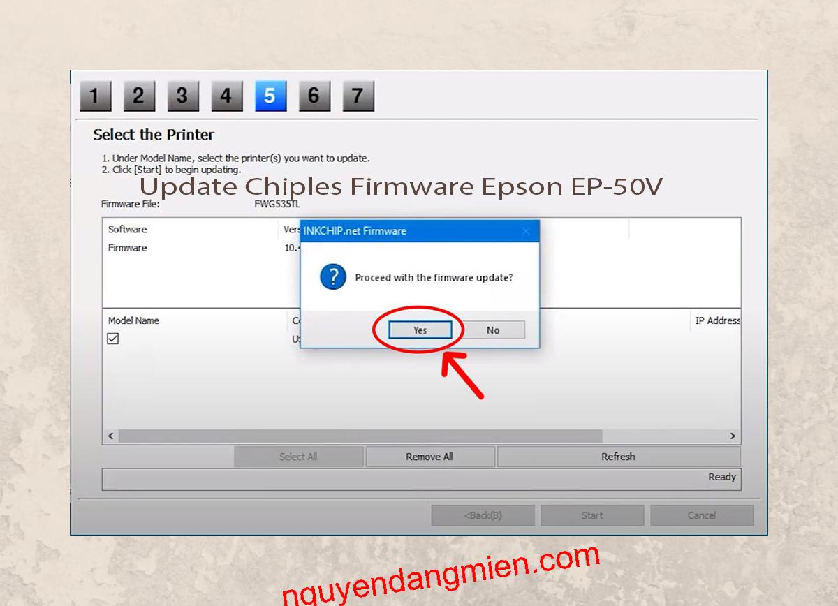 Update Chipless Firmware Epson EP-50V 8