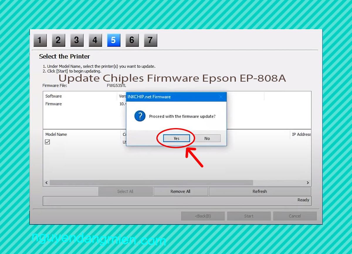 Update Chipless Firmware Epson EP-808A 8