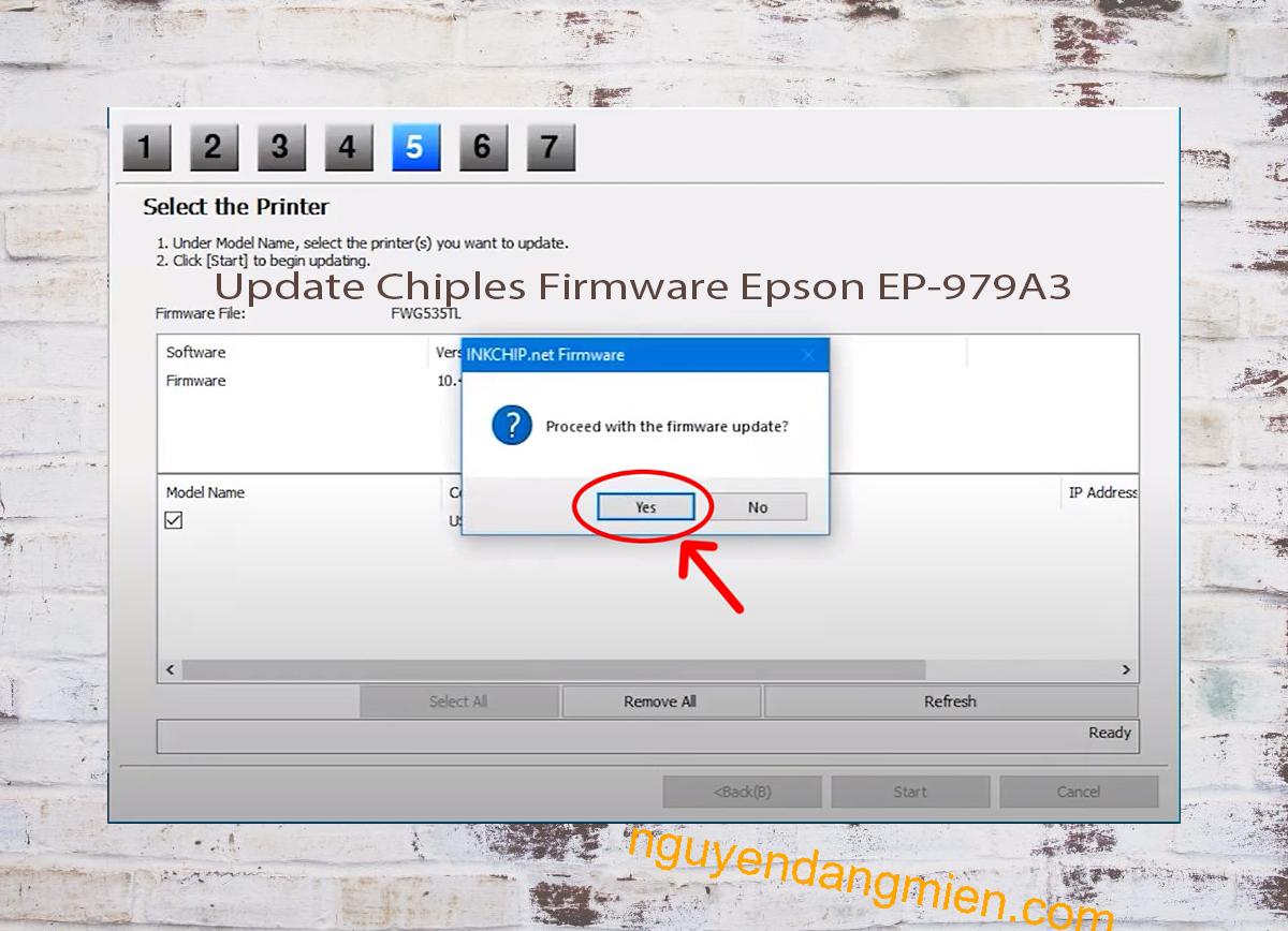 Update Chipless Firmware Epson EP-979A3 8