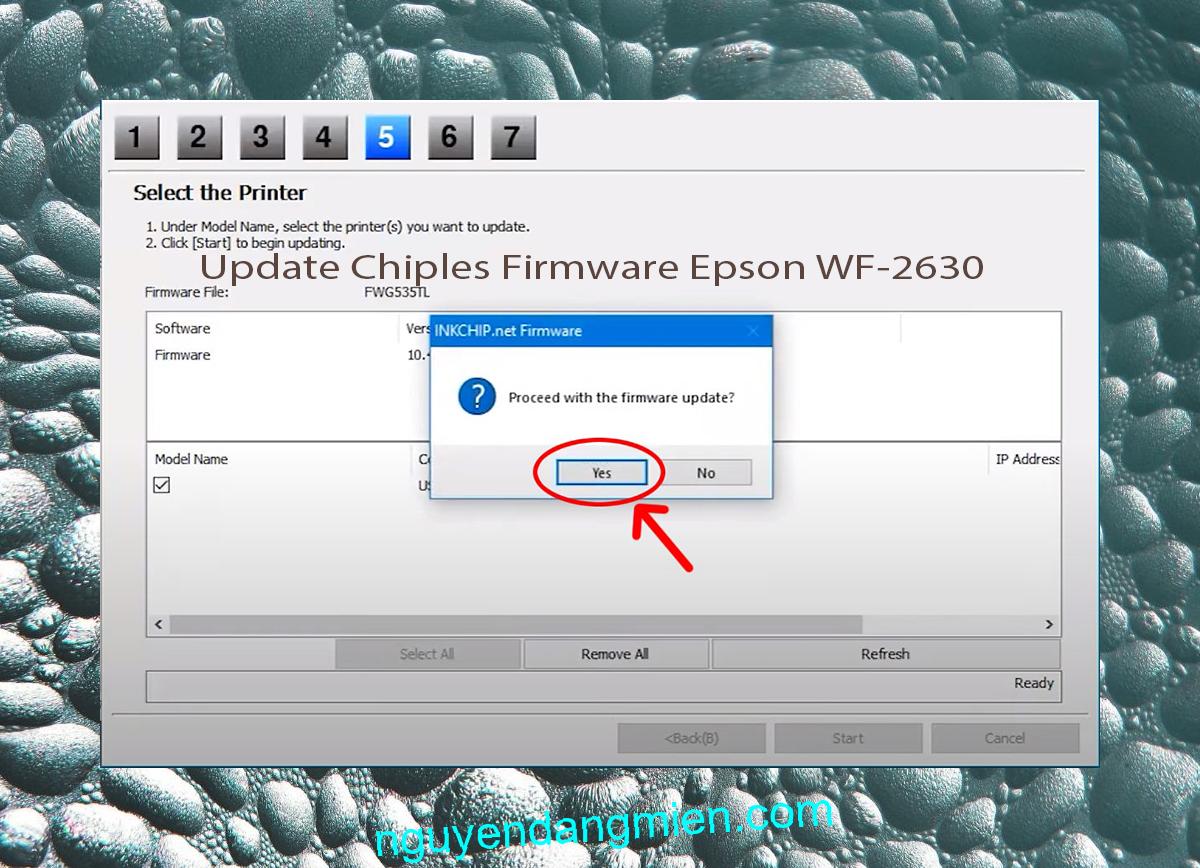 Update Chipless Firmware Epson WF-2630 8