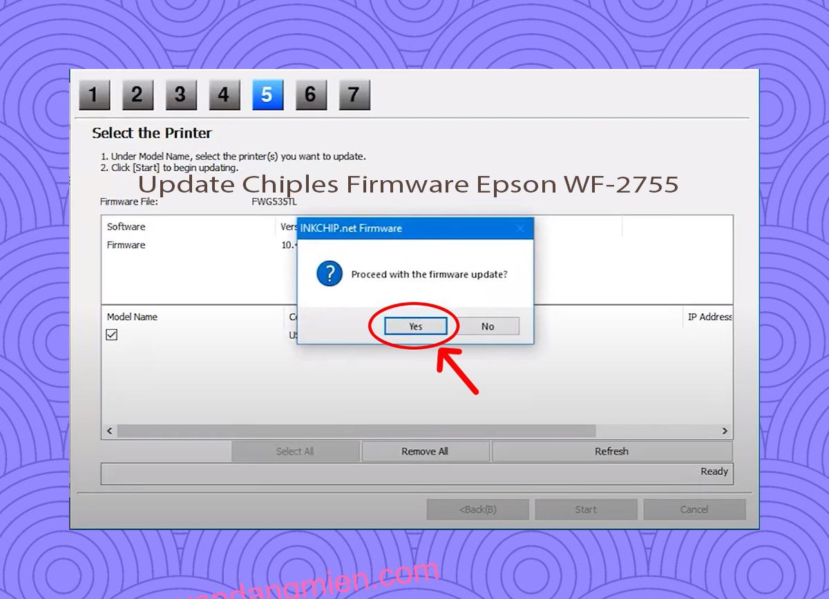 Update Chipless Firmware Epson WF-2755 8