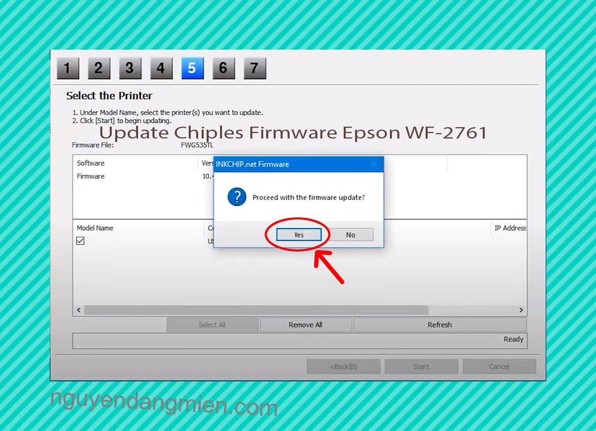 Update Chipless Firmware Epson WF-2761 8