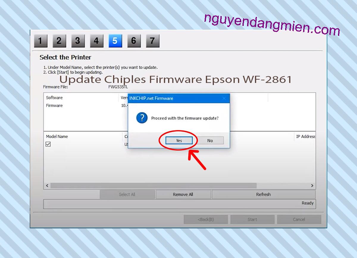 Update Chipless Firmware Epson WF-2861 8