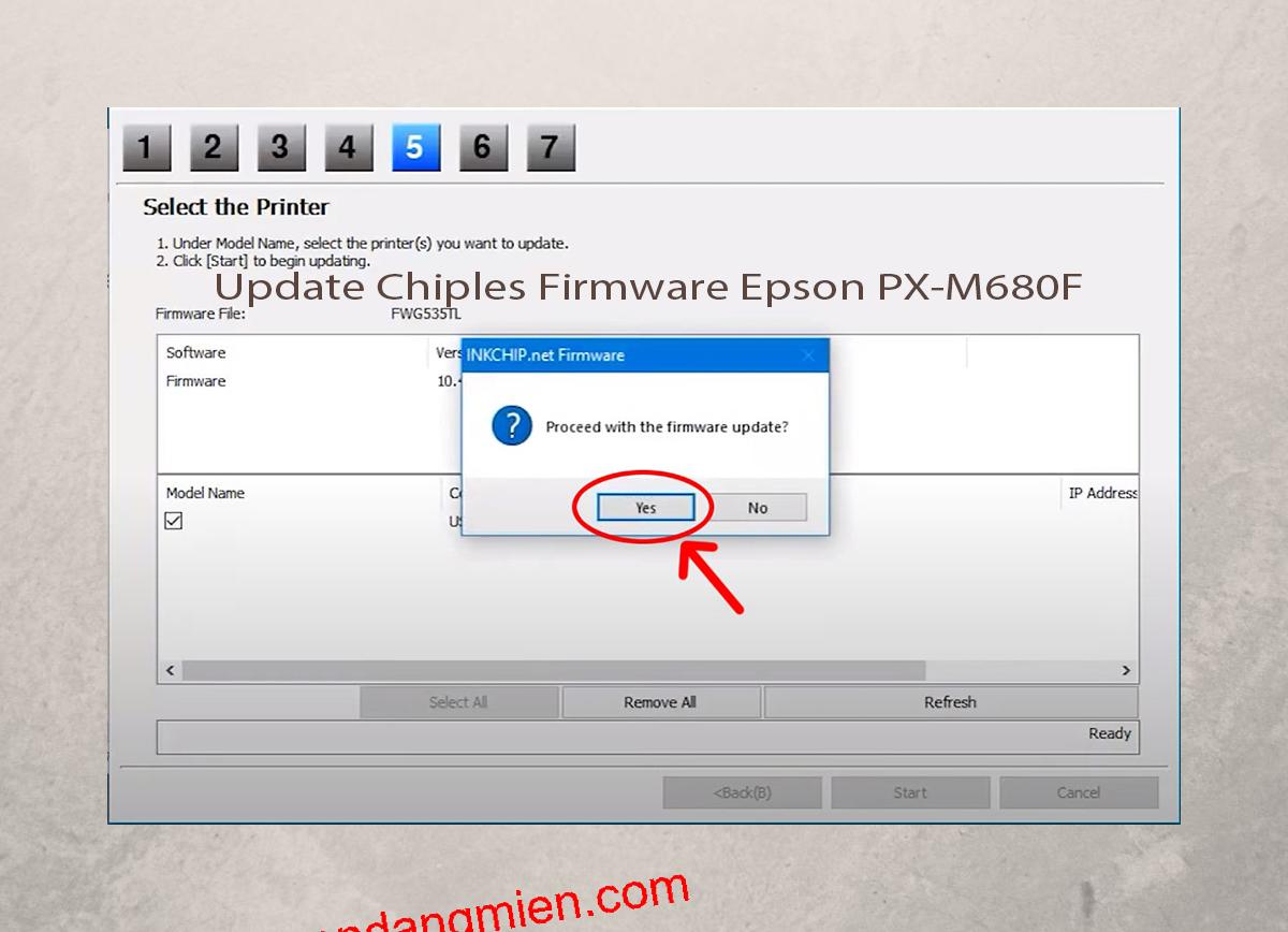 Update Chipless Firmware Epson PX-M680F 8