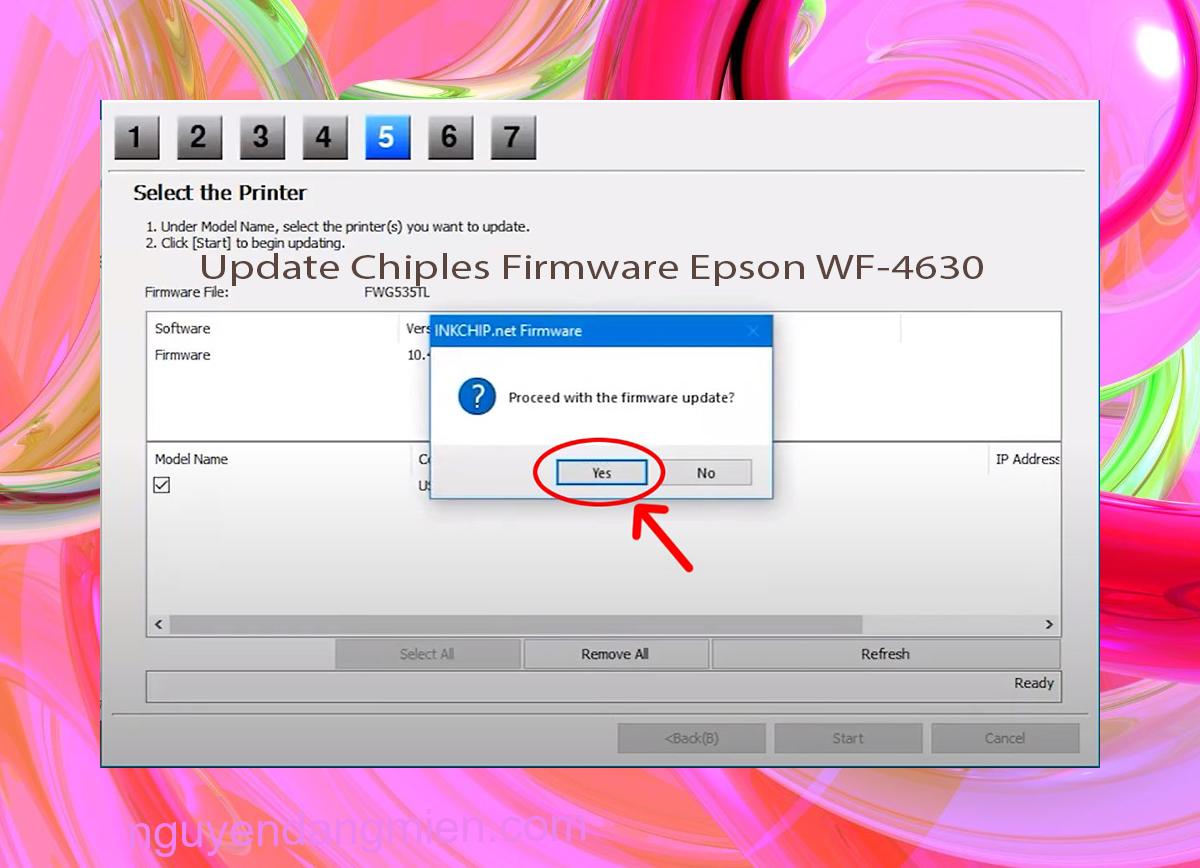 Update Chipless Firmware Epson WF-4630 8