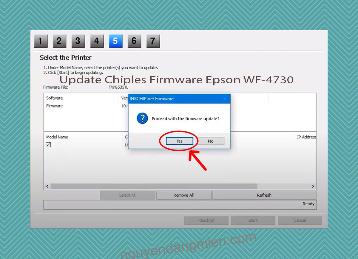 Update Chipless Firmware Epson WF-4730 8