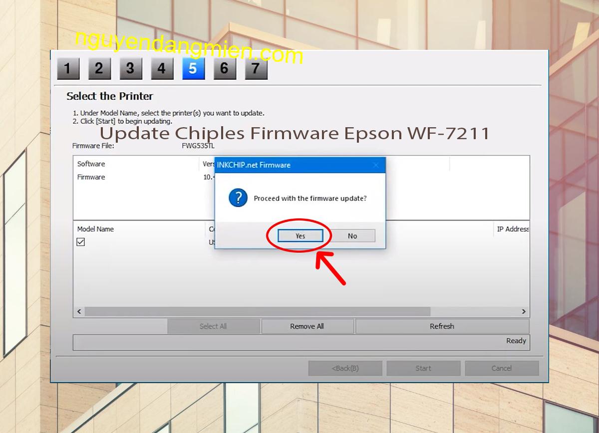 Update Chipless Firmware Epson WF-7211 8