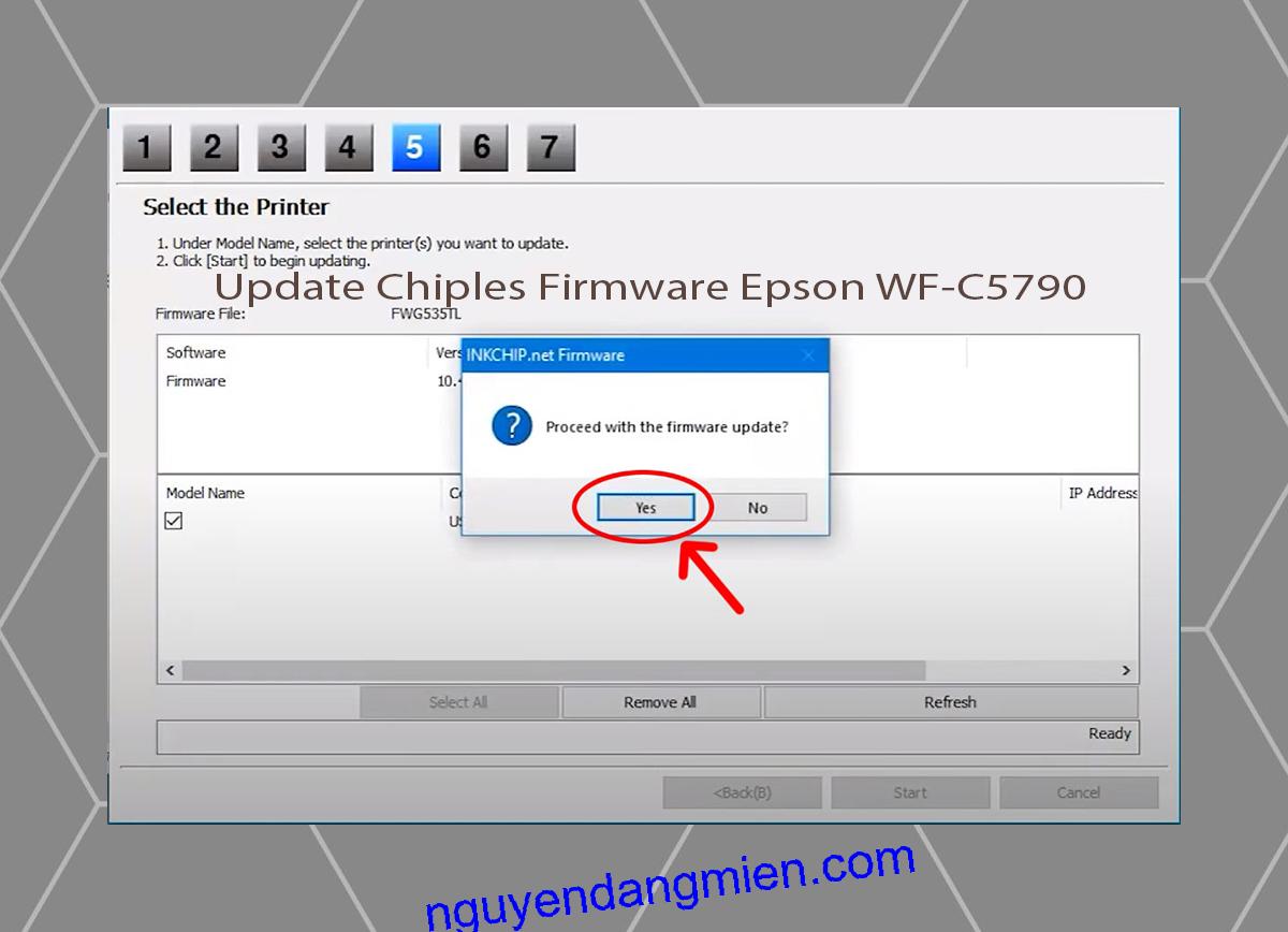 Update Chipless Firmware Epson WF-C5790 8