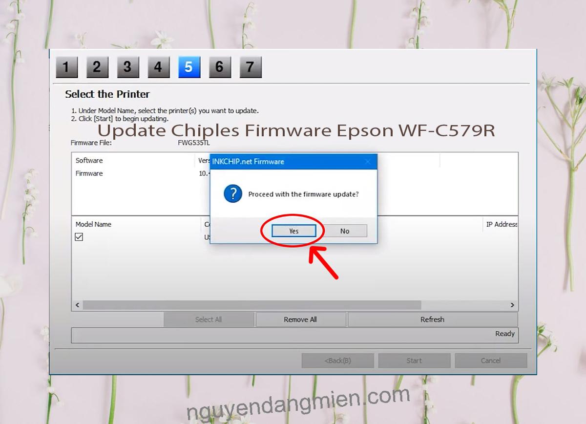 Update Chipless Firmware Epson WF-C579R 8
